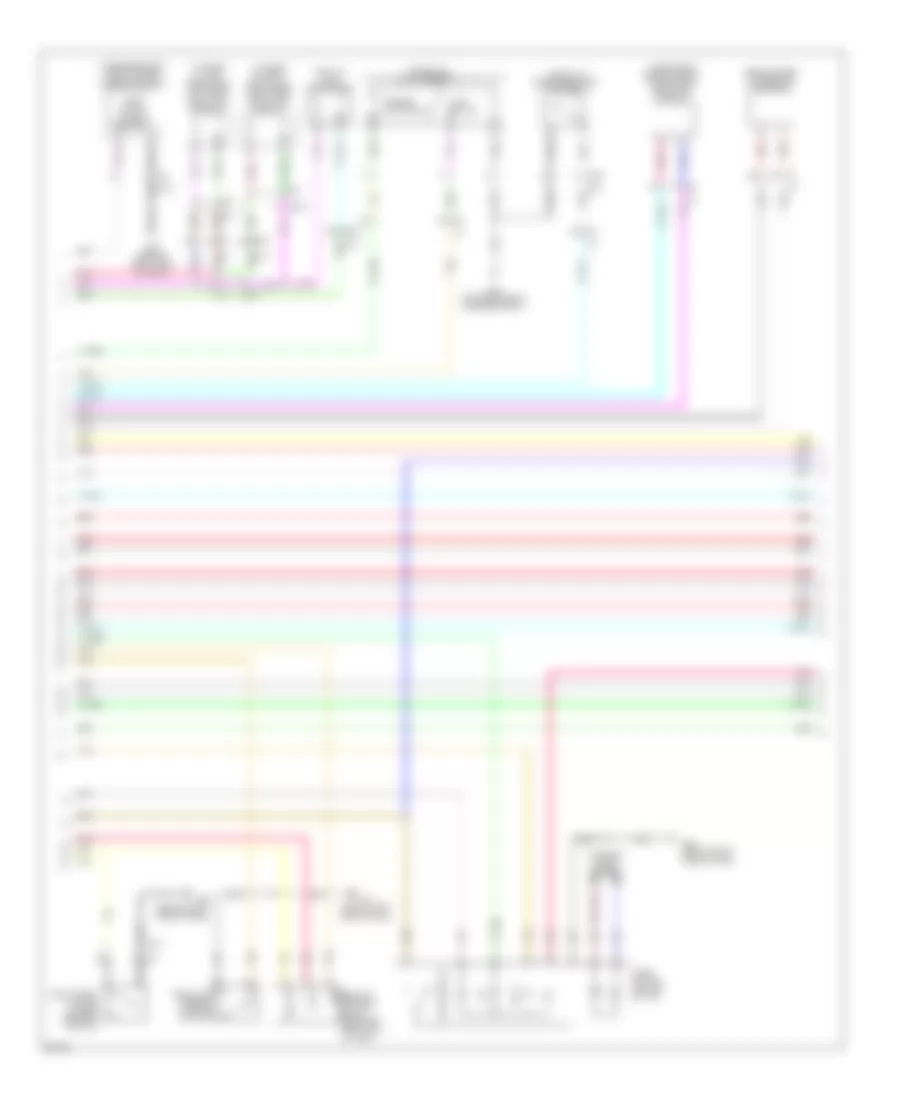 Электросхема противоугонной сигнализации, седан (2 из 4) для Infiniti G37 Journey 2013