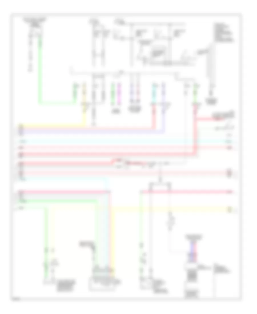 Электросхема противоугонной сигнализации, седан (3 из 4) для Infiniti G37 Journey 2013