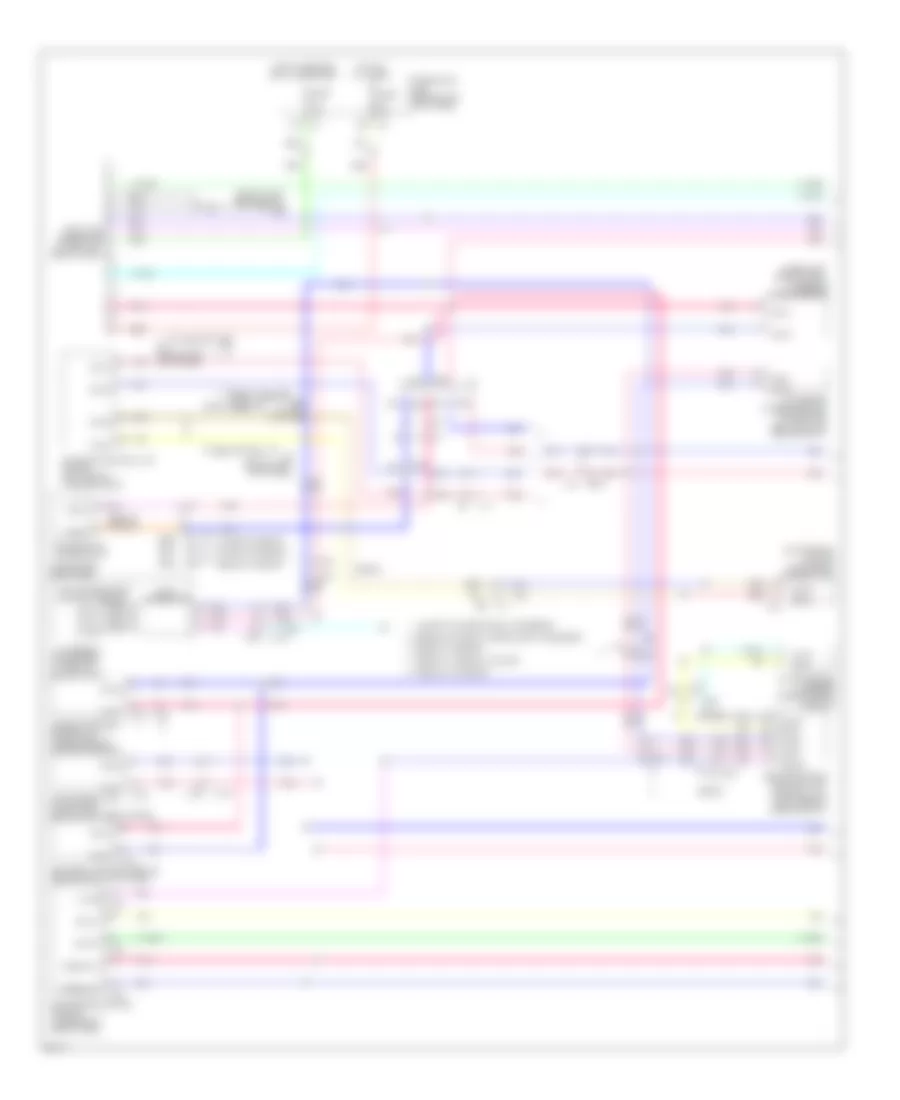 Электросхема линии передачи данных CAN, Кабриолет Except (1 из 2) для Infiniti G37 Journey 2013