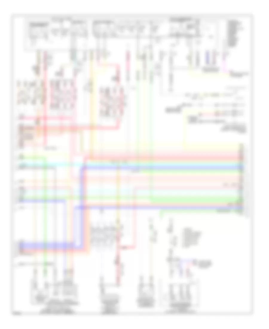 3.7L, Электросхема системы управления двигателя (2 из 6) для Infiniti G37 Journey 2013