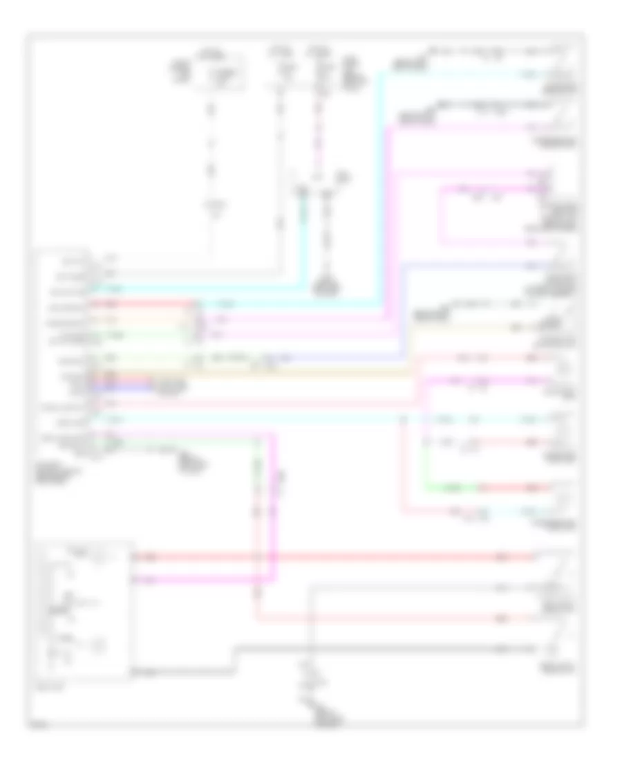 Электросхема подсветки, Кабриолет для Infiniti G37 Journey 2013