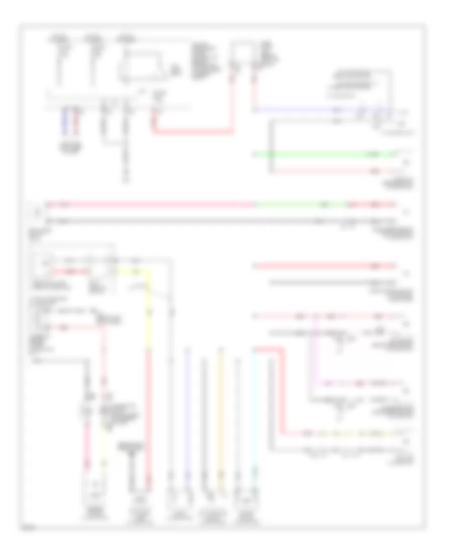 Электросхема подсветки приборов, Кабриолет Except (2 из 2) для Infiniti G37 Journey 2013