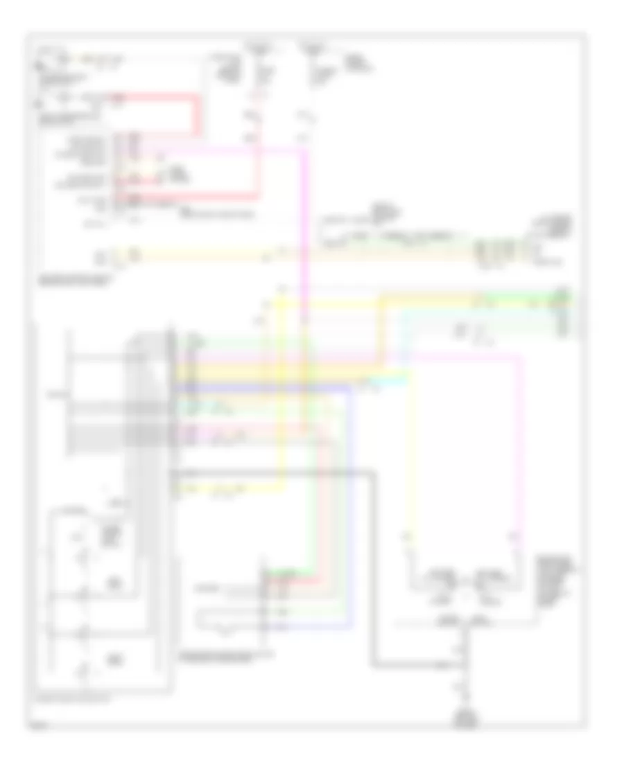 Электросхема стеклоподъемников, Седан С Передняя сторона Антизажимают Систему (1 из 2) для Infiniti G37 Journey 2013