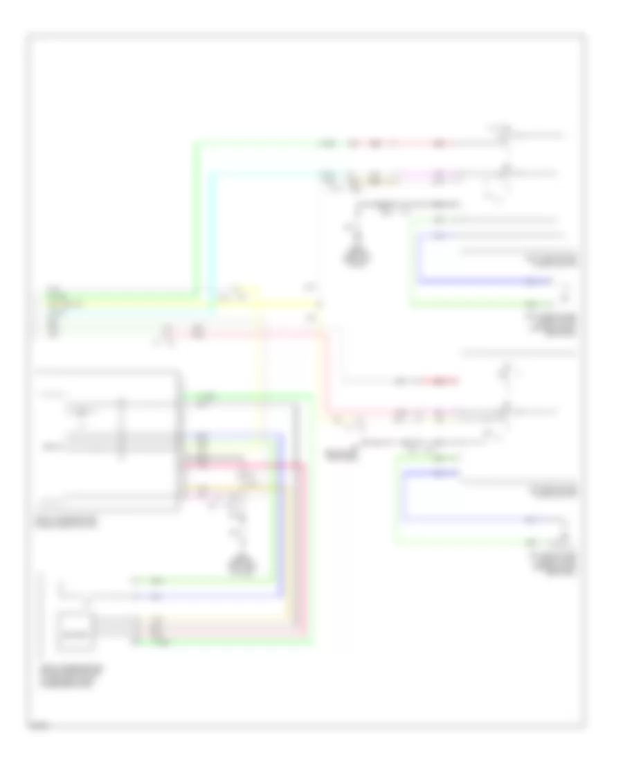 Электросхема стеклоподъемников, Седан С Передняя сторона Антизажимают Систему (2 из 2) для Infiniti G37 Journey 2013