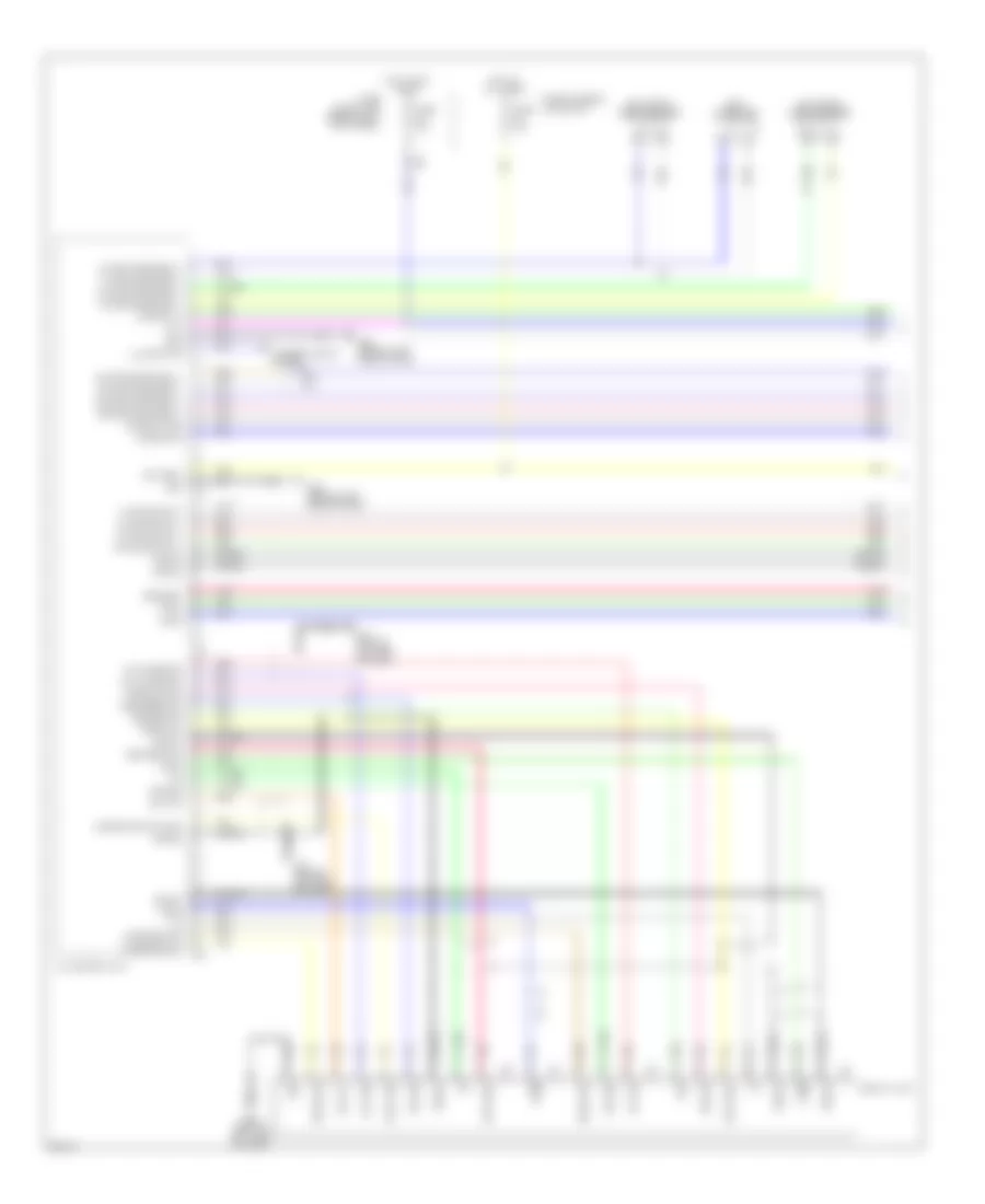 Электросхема магнитолы, С Стандартная комплектация (1 из 3) для Infiniti G37 Journey 2008
