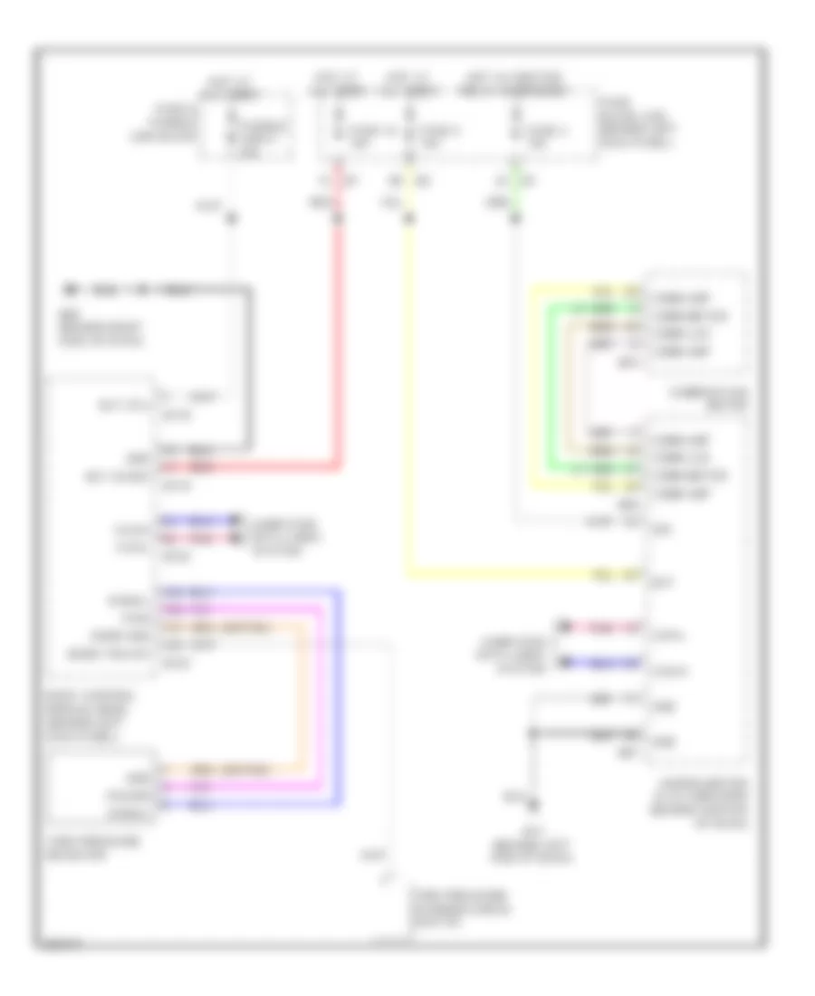 Электросхема системы контроля давления в шинах для Infiniti G37 Journey 2008