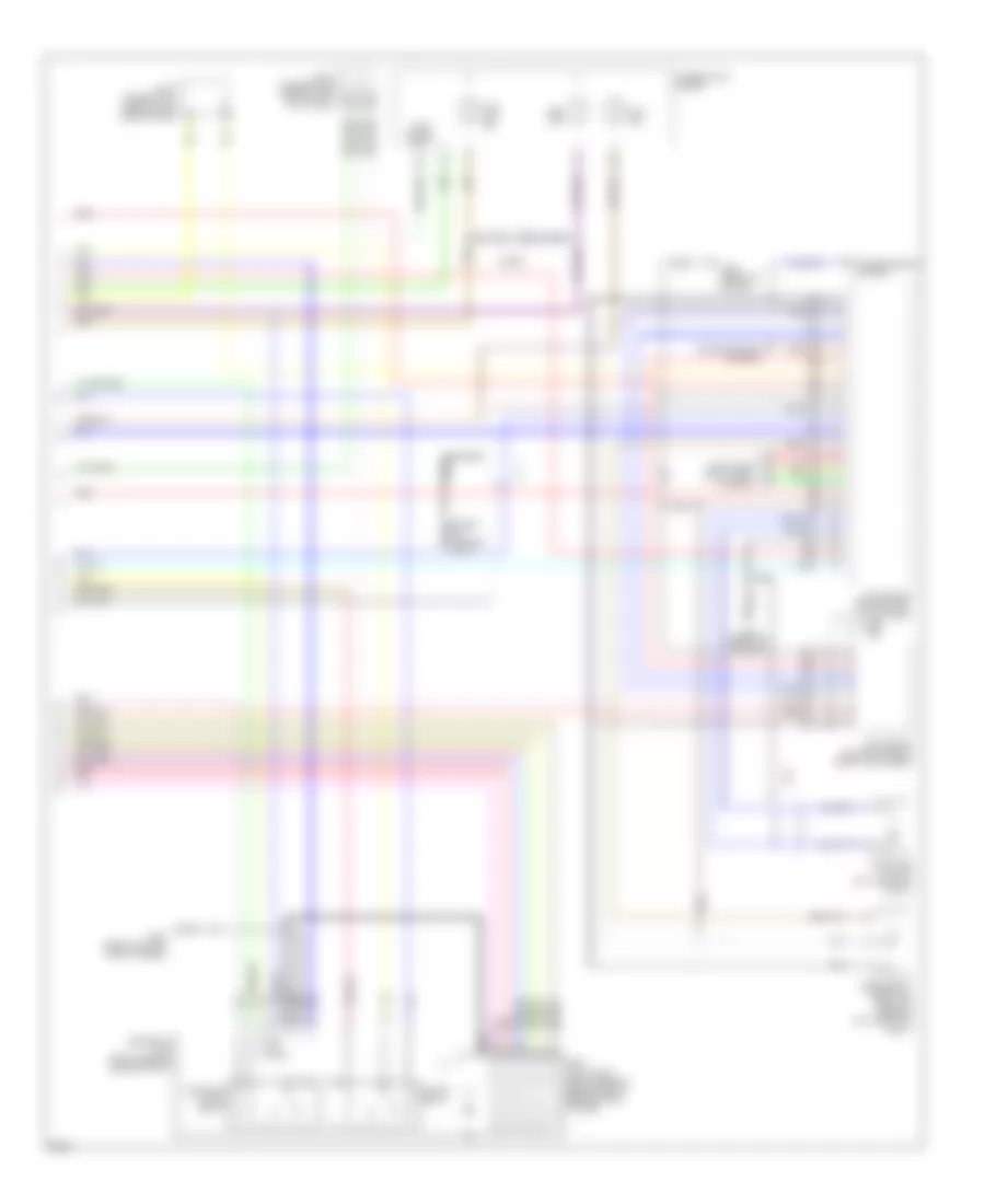 Электросхема антиблокировочной тормозной системы АБС (ABS) (2 из 2) для Infiniti Q45 1997