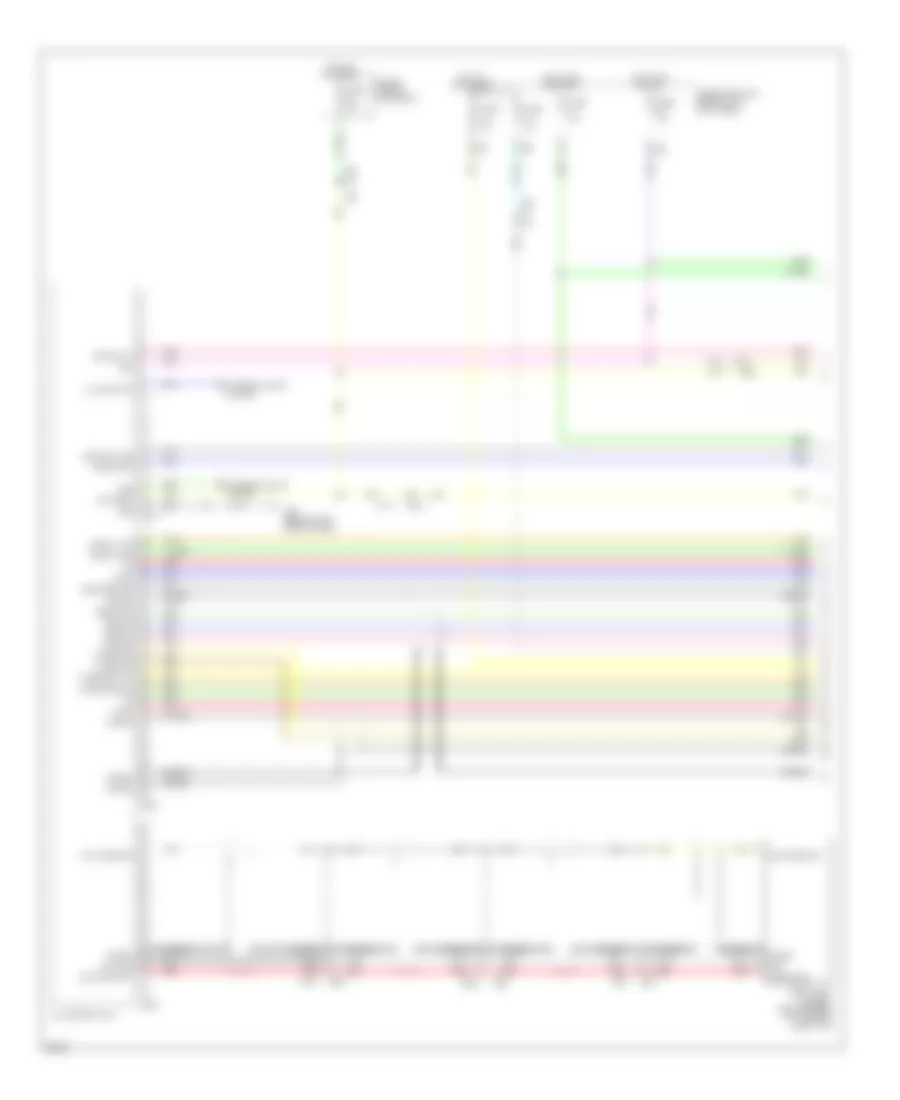 Электросхема магнитолы Bose, Седан без Навигация (1 из 4) для Infiniti G37 x 2013