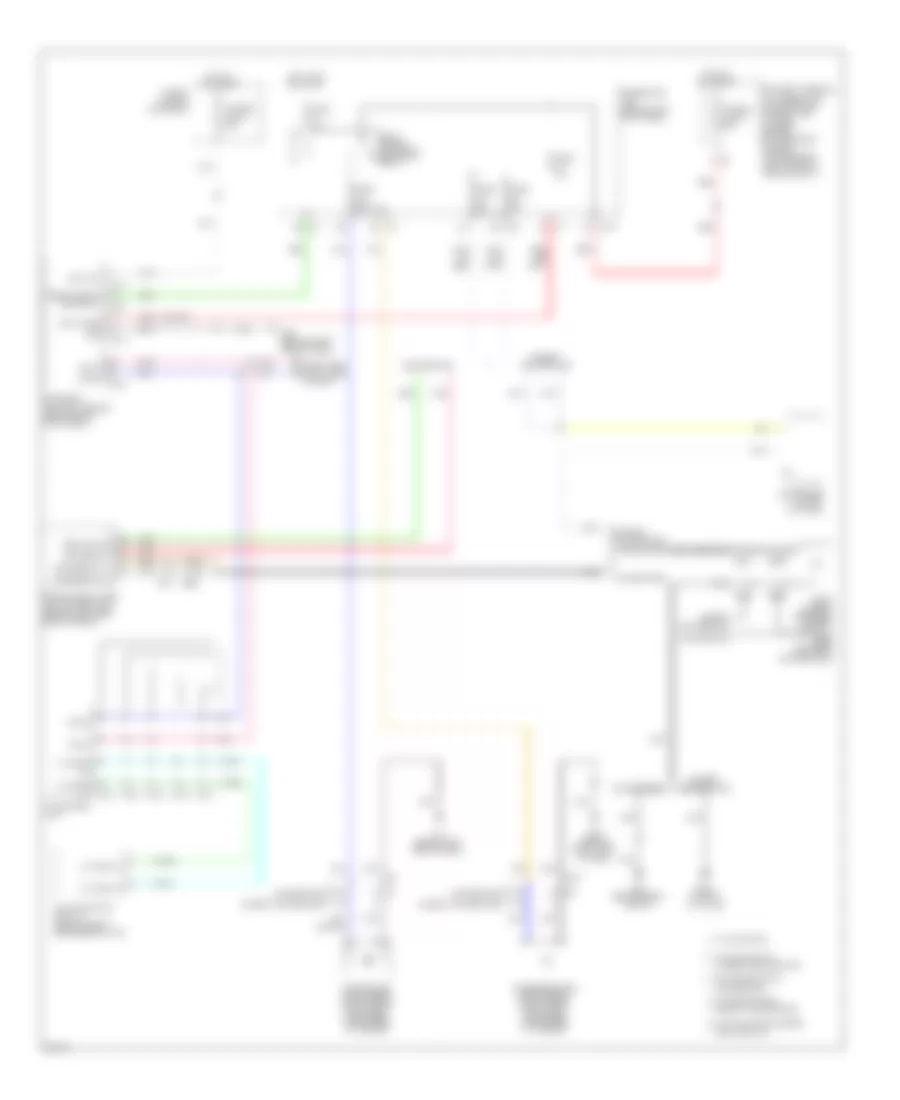 Электросхема антизапотивания для Infiniti G37 x 2013