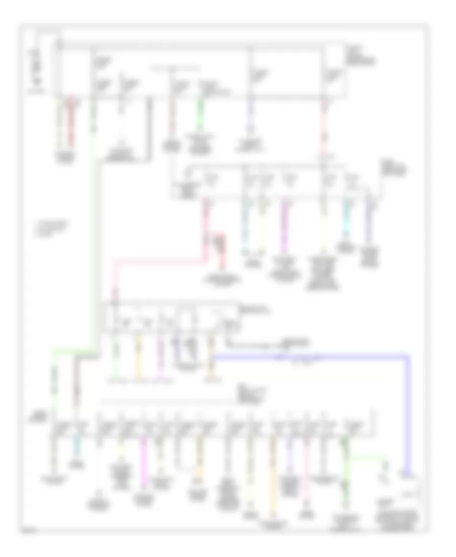 Электросхема блока предохранителей и реле (1 из 3) для Infiniti G37 x 2013