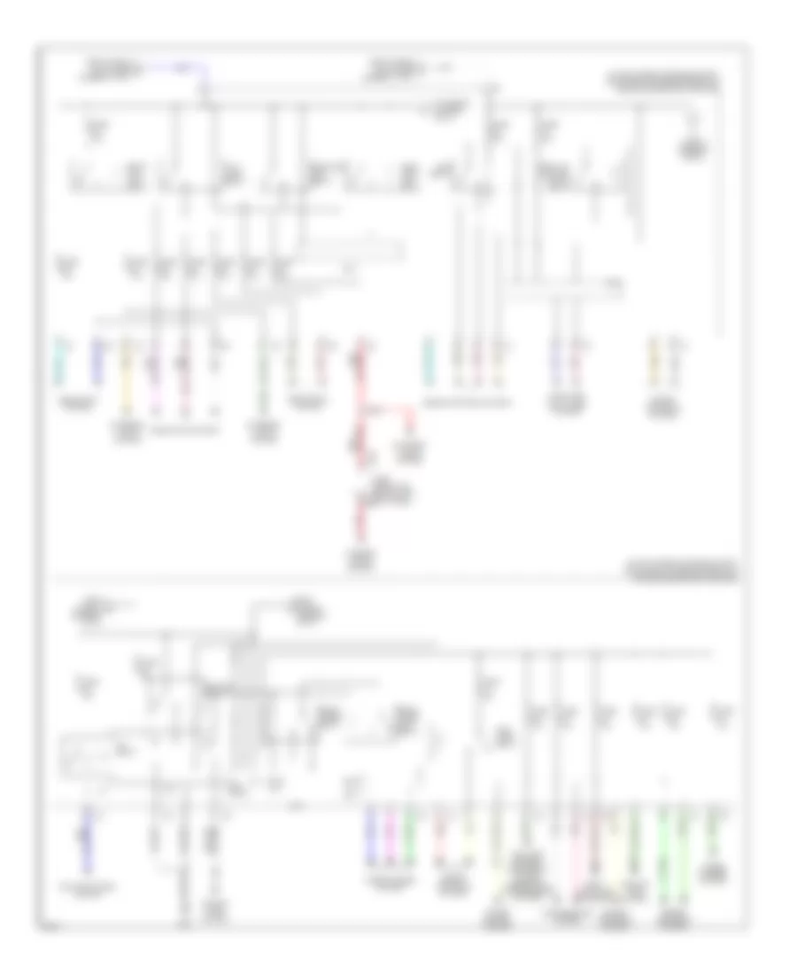Электросхема блока предохранителей и реле (3 из 3) для Infiniti G37 x 2013