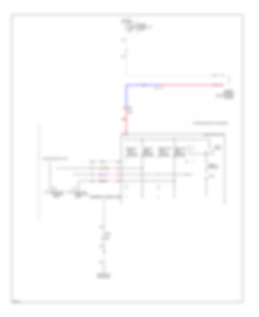 Электросхема регулировки поясницы, седан для Infiniti G37 x 2013