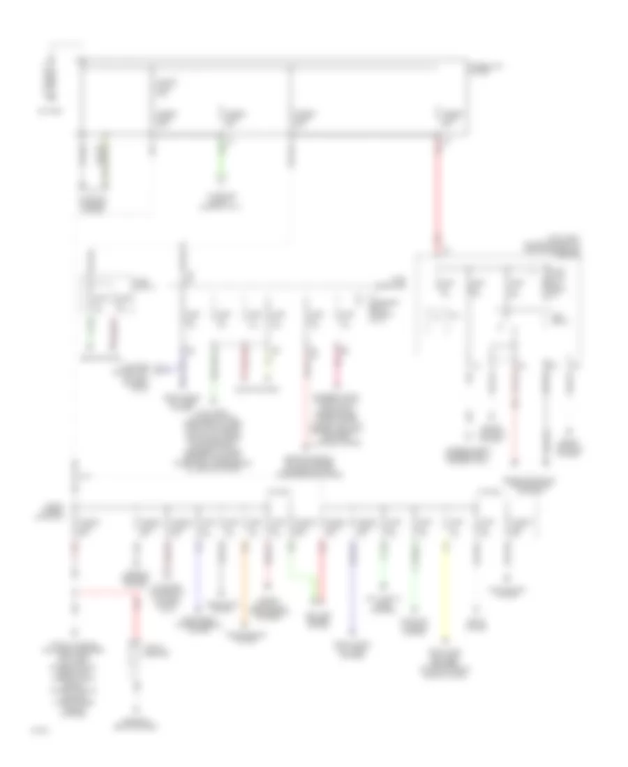 Электросхема блока предохранителей и реле (1 из 3) для Infiniti M45 x 2008