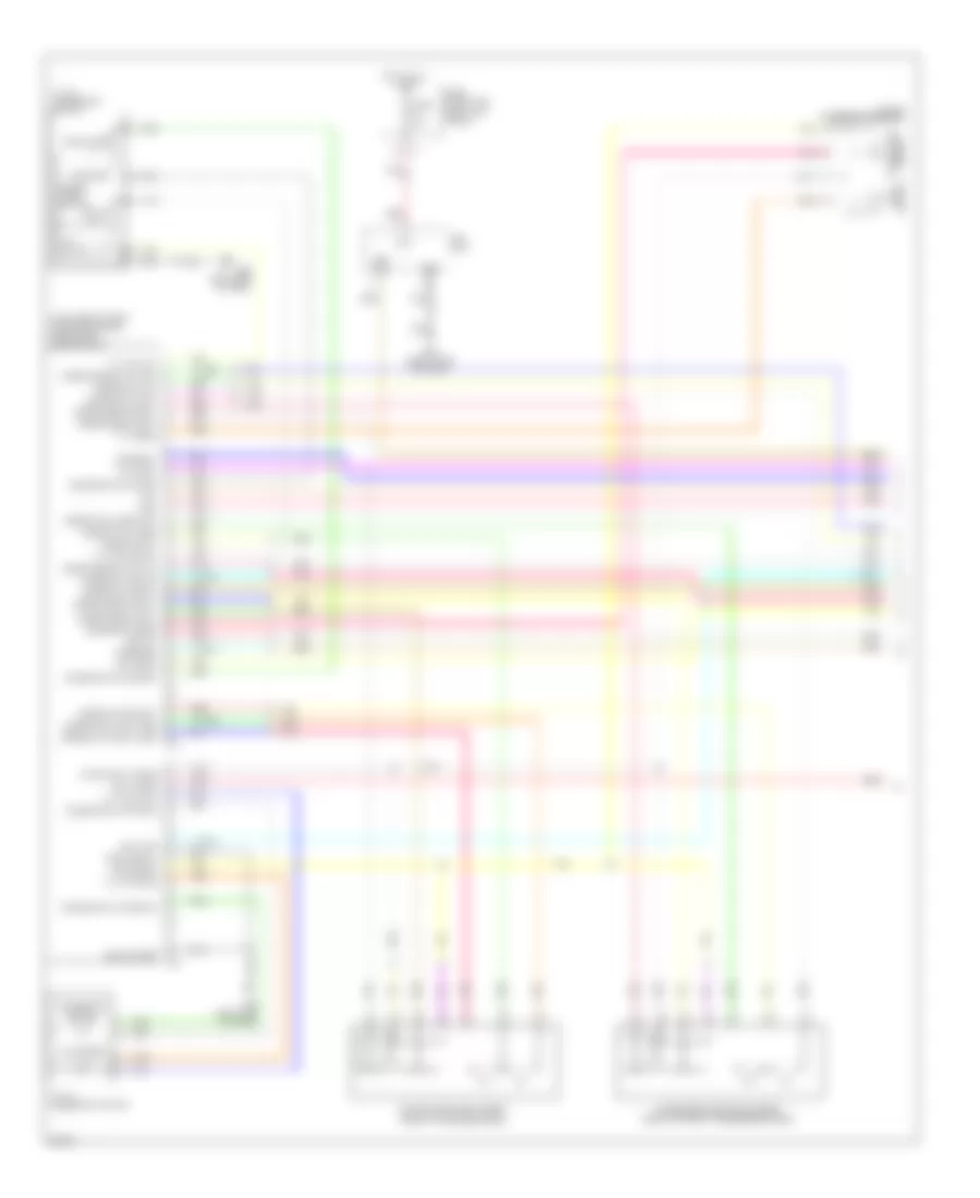 Электросхема системы памяти (1 из 3) для Infiniti EX35 Journey 2009