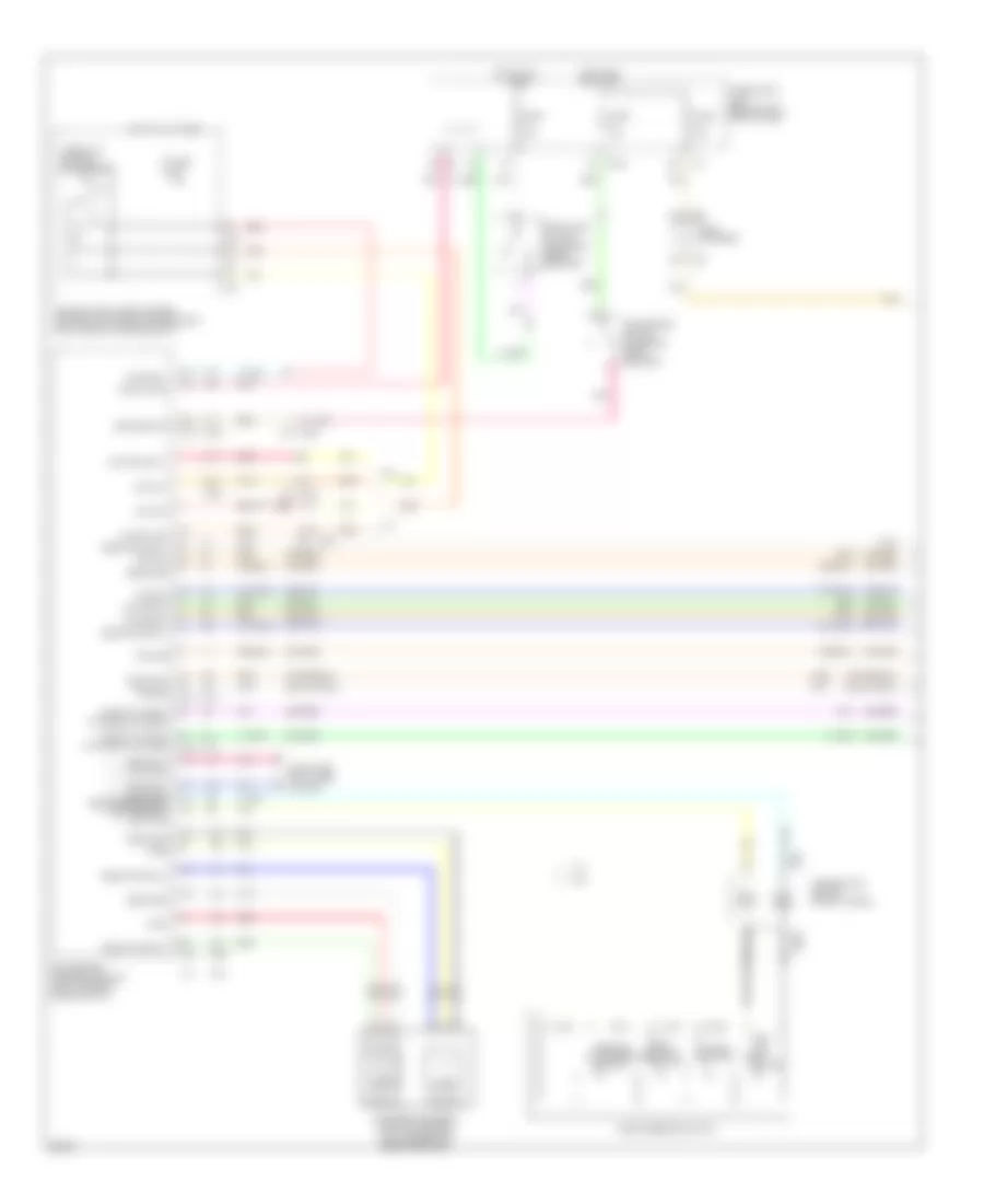 Электросхема системы круизконтроля (1 из 2) для Infiniti M56 2013
