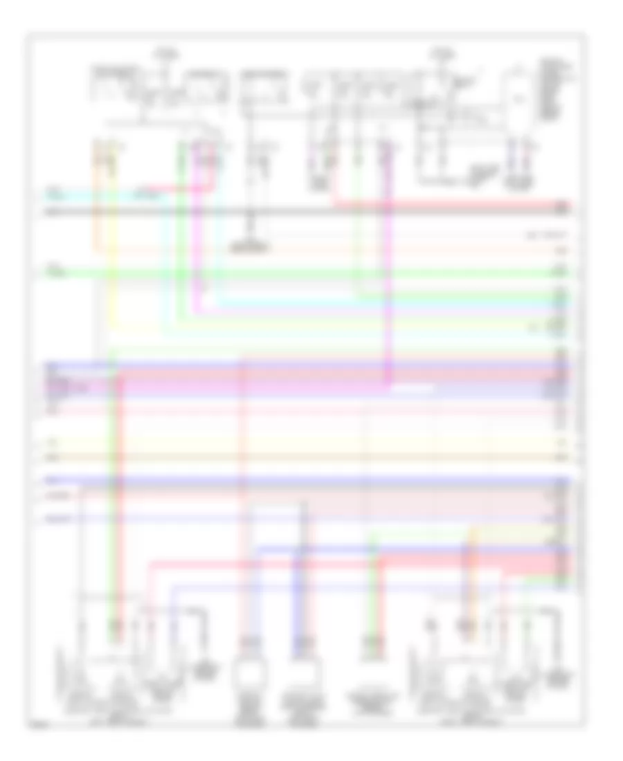 5.6L, Электросхема системы управления двигателя (3 из 7) для Infiniti M56 2013