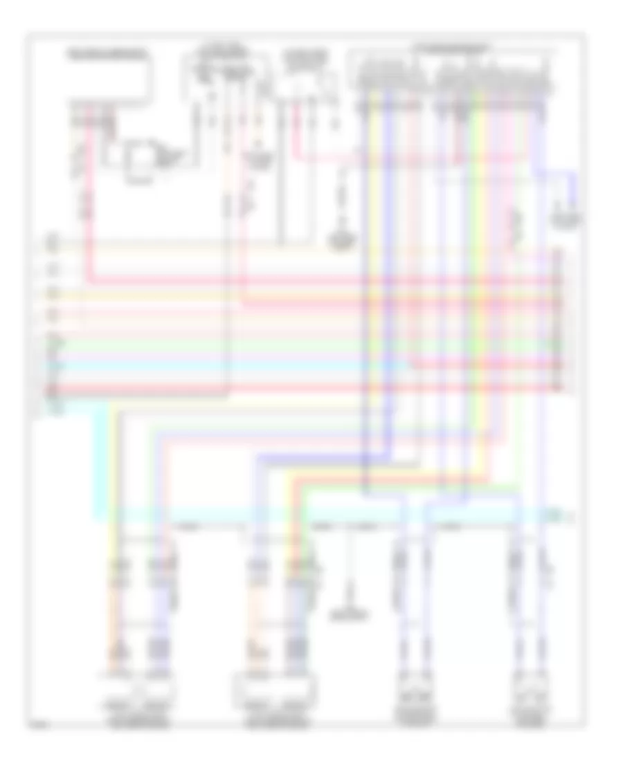 5.6L, Электросхема системы управления двигателя (6 из 7) для Infiniti M56 2013