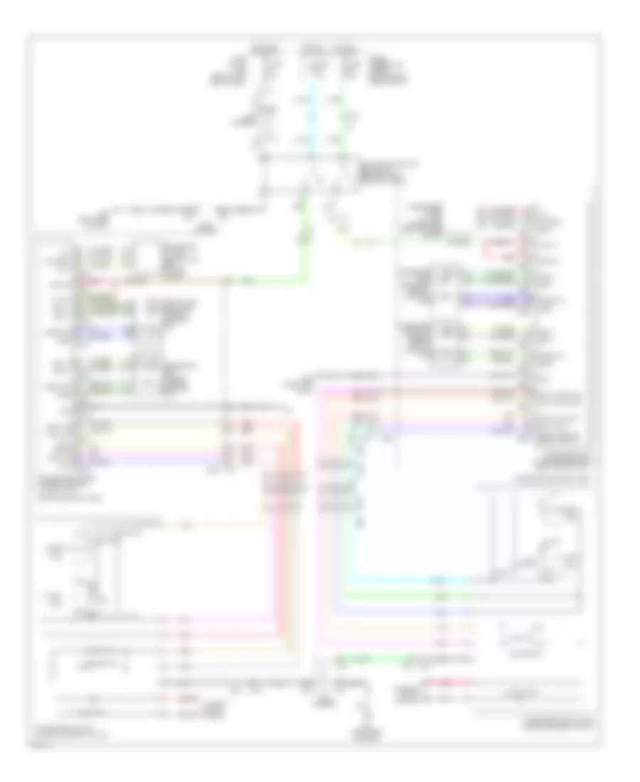 Электросхема климат контроля сидений для Infiniti M56 2013