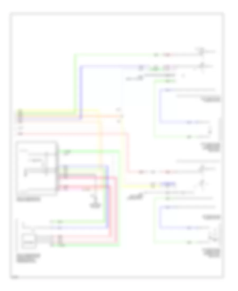 Электросхема стеклоподъемников, С Система Антиповышения Водительской стороны (2 из 2) для Infiniti FX35 2009