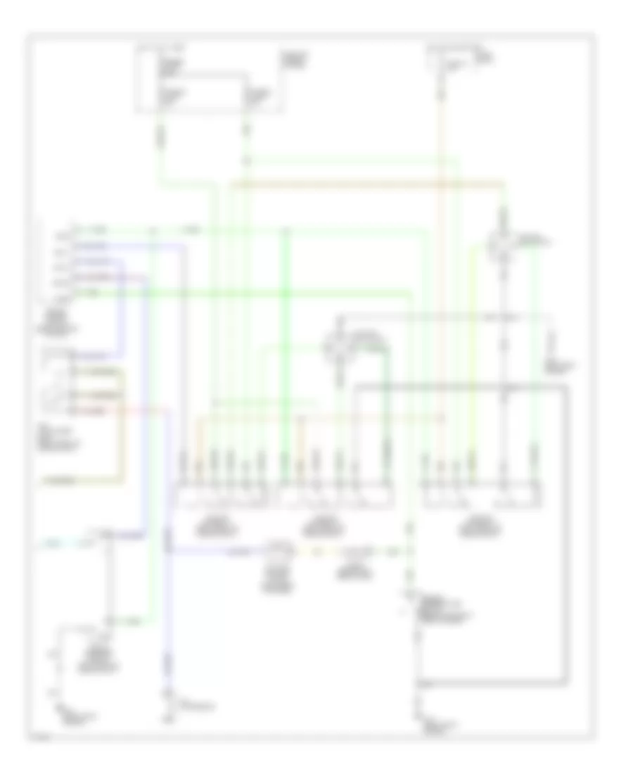Электросхема кондиционера с ручный управлением (2 из 2) для Infiniti G20 1999