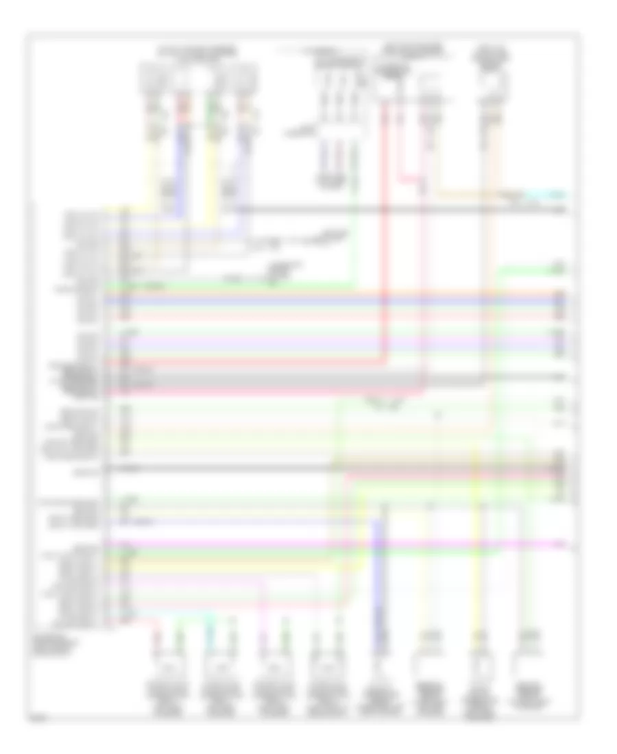 5.6L, Электросхема системы управления двигателя (1 из 7) для Infiniti M56 x 2013