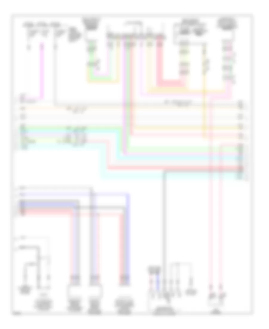 5.6L, Электросхема системы управления двигателя (5 из 7) для Infiniti M56 x 2013