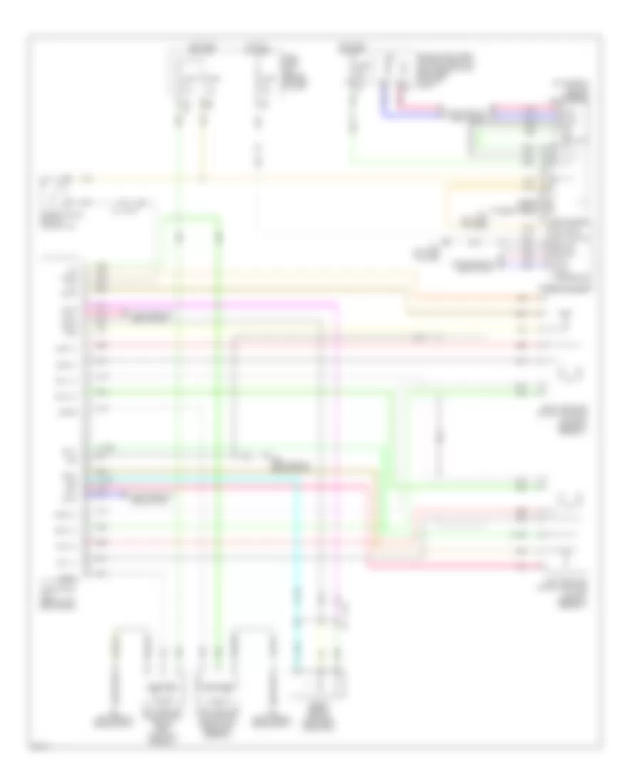 Электросхема передних адаптивный фар для Infiniti M56 x 2013