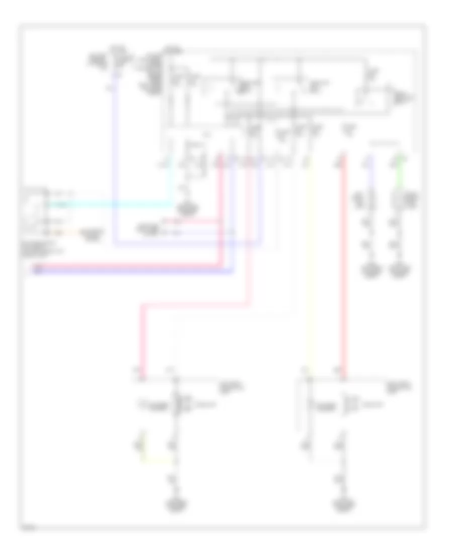 Электросхема фар (2 из 2) для Infiniti M56 x 2013