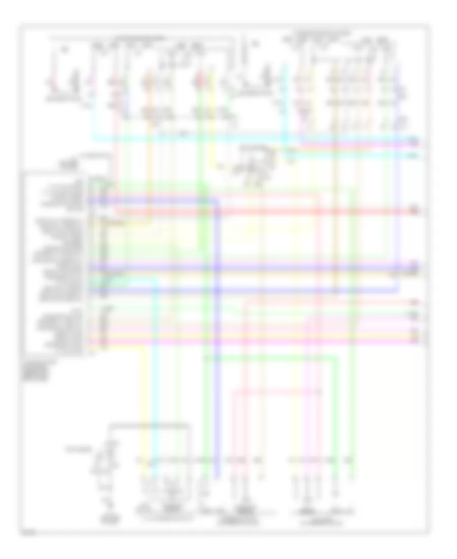 Электросхема системы памяти (1 из 3) для Infiniti M56 x 2013
