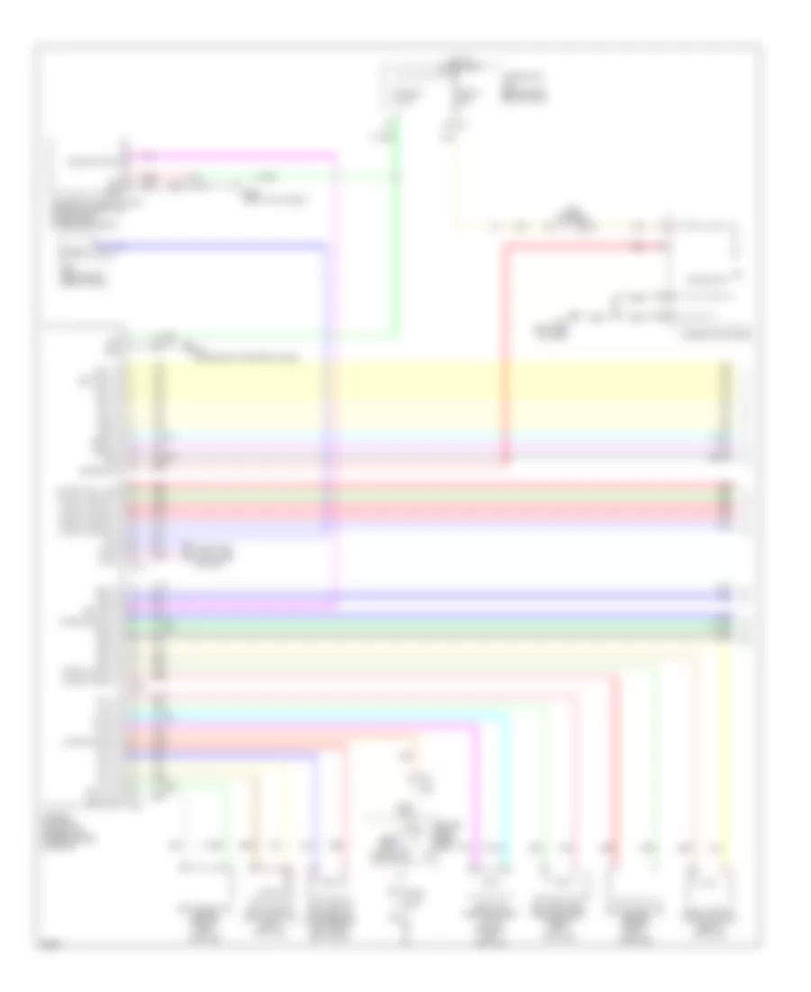 Электросхема подушек безопасности SRS AirBag (1 из 2) для Infiniti M56 x 2013