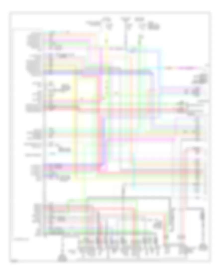 Bose Radio Wiring Diagram, Sedan & Coupe withNavigation (1 из 4) для Infiniti G37 2009