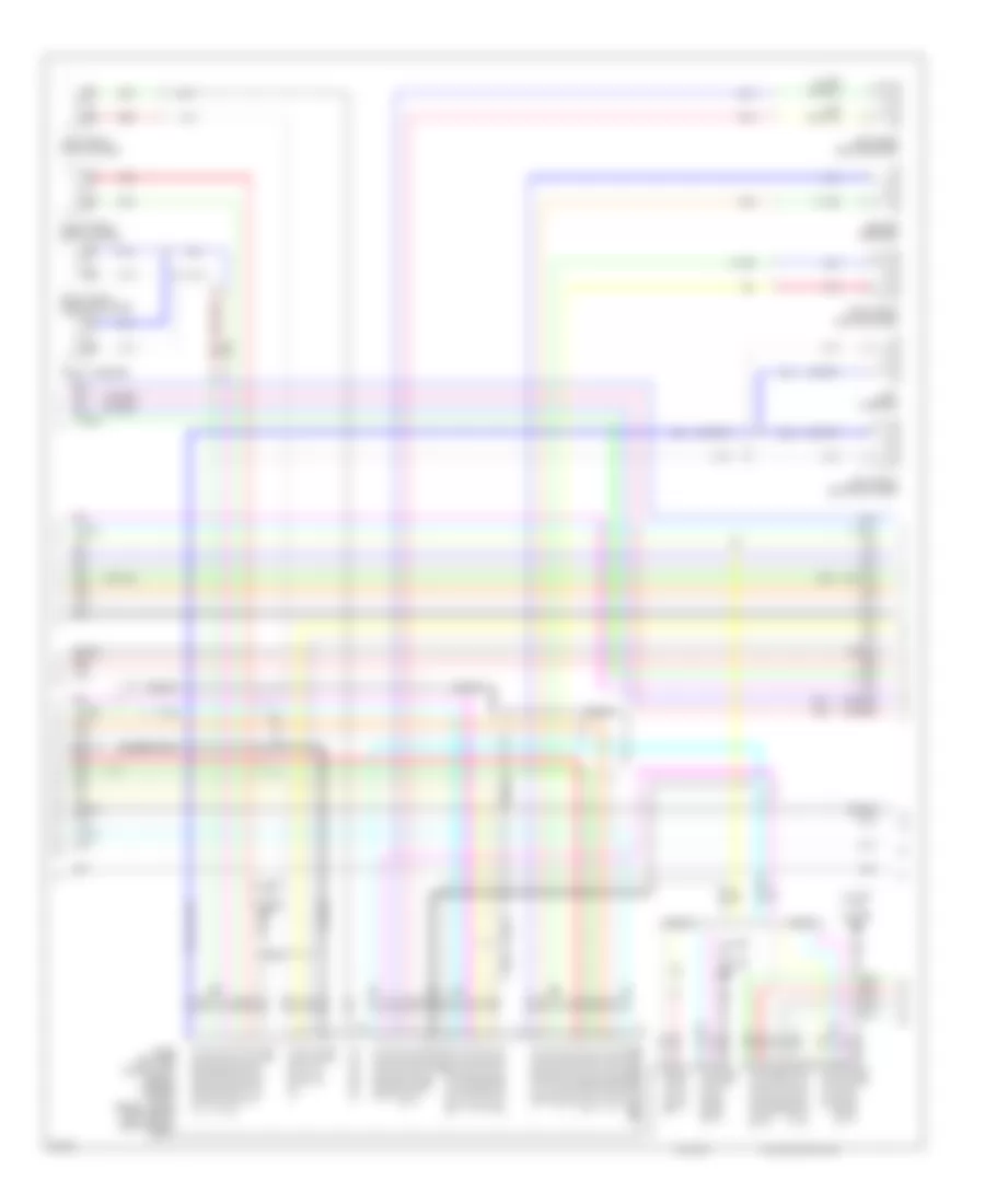 Bose Radio Wiring Diagram, Sedan & Coupe withNavigation (2 из 4) для Infiniti G37 2009