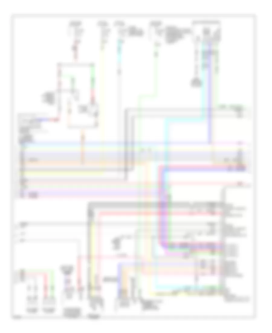 Bose Radio Wiring Diagram, Sedan & Coupe withNavigation (3 из 4) для Infiniti G37 2009