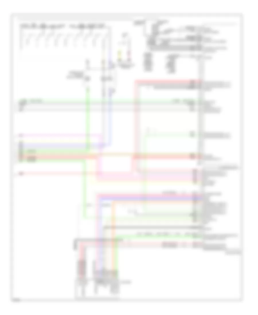 Bose Radio Wiring Diagram, Sedan & Coupe withNavigation (4 из 4) для Infiniti G37 2009