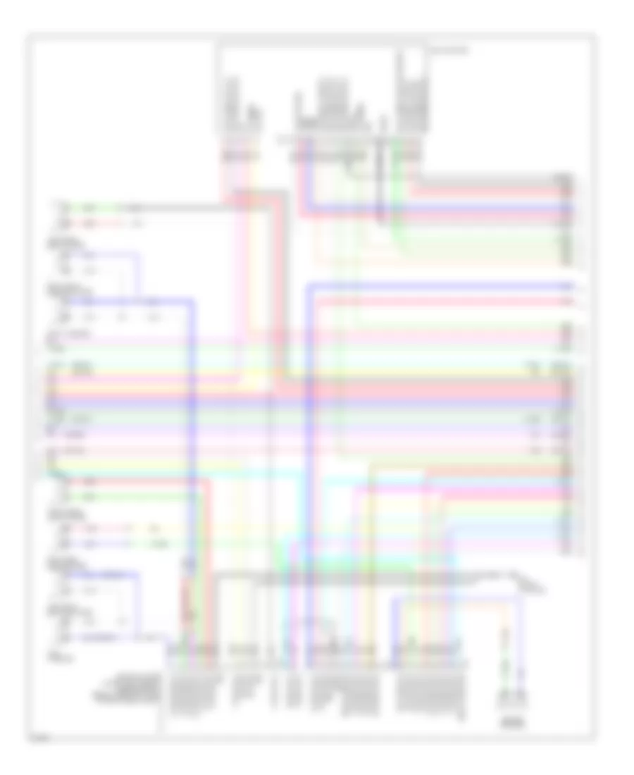 Bose Radio Wiring Diagram, Sedan & Coupe Без Навигация (3 из 5) для Infiniti G37 2009