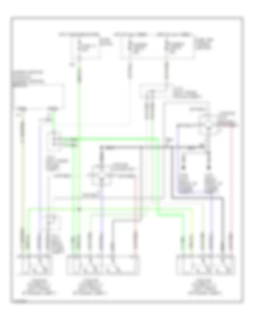 Электросхема системы охлаждения для Infiniti I30 1999