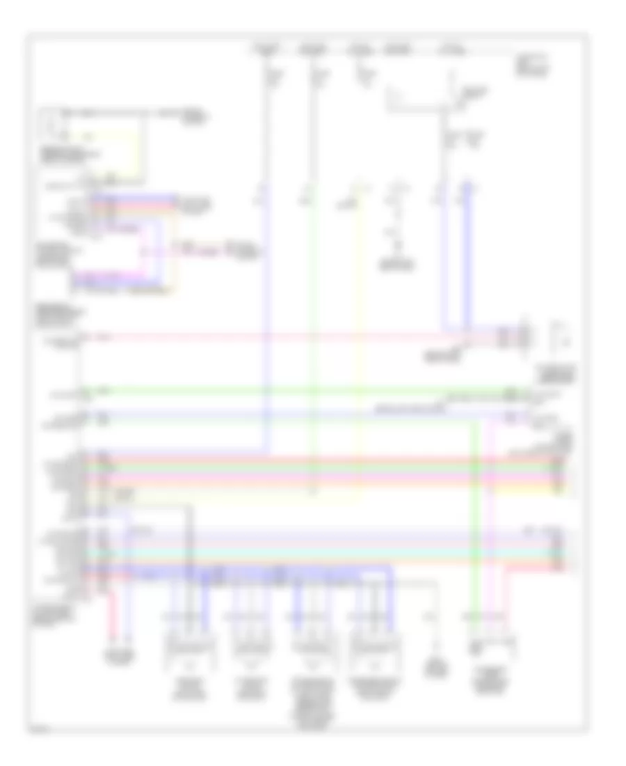 Электросхема кондиционера (1 из 2) для Infiniti G37 Journey 2009