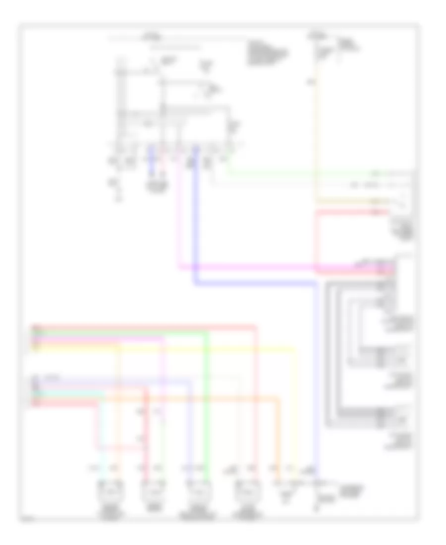 Электросхема кондиционера (2 из 2) для Infiniti G37 Journey 2009