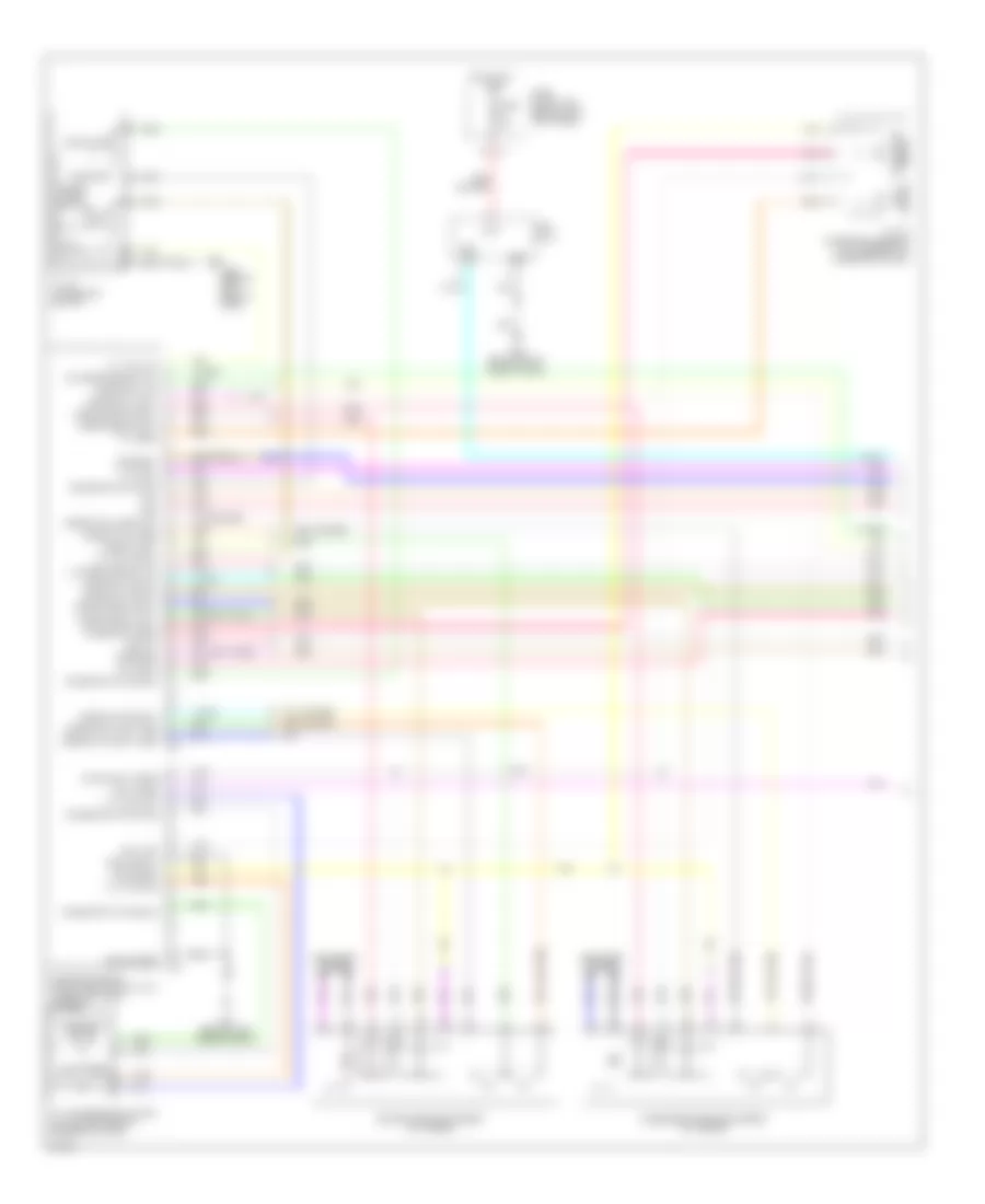 Электросхема системы памяти (1 из 3) для Infiniti G37 Journey 2009