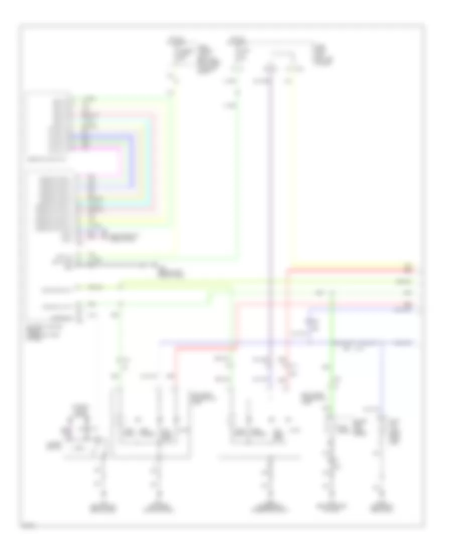 Электросхема внешнего освещения (1 из 2) для Infiniti QX56 2013