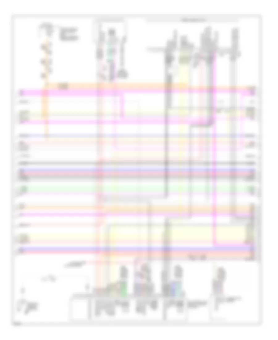 Электросхема навигации GPS, 13 спикеров (2 из 9) для Infiniti QX56 2013
