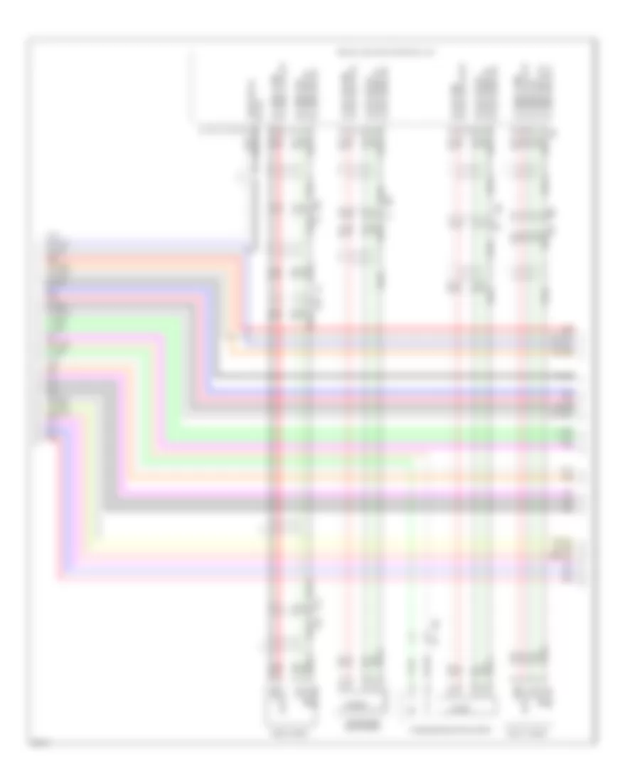 Электросхема магнитолы, 13 спикеров (5 из 9) для Infiniti QX56 2013