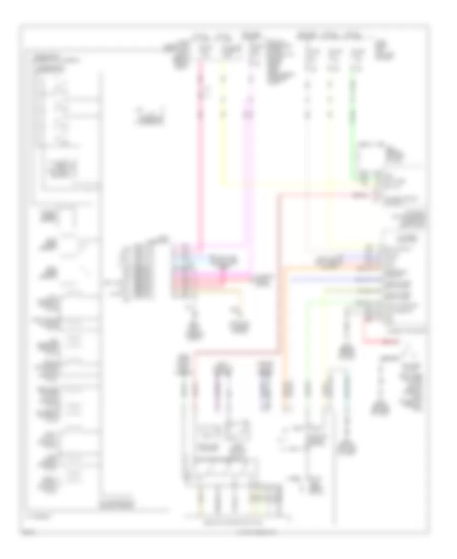 Электросхема автоматической коробки передач АКПП для Infiniti QX56 2013
