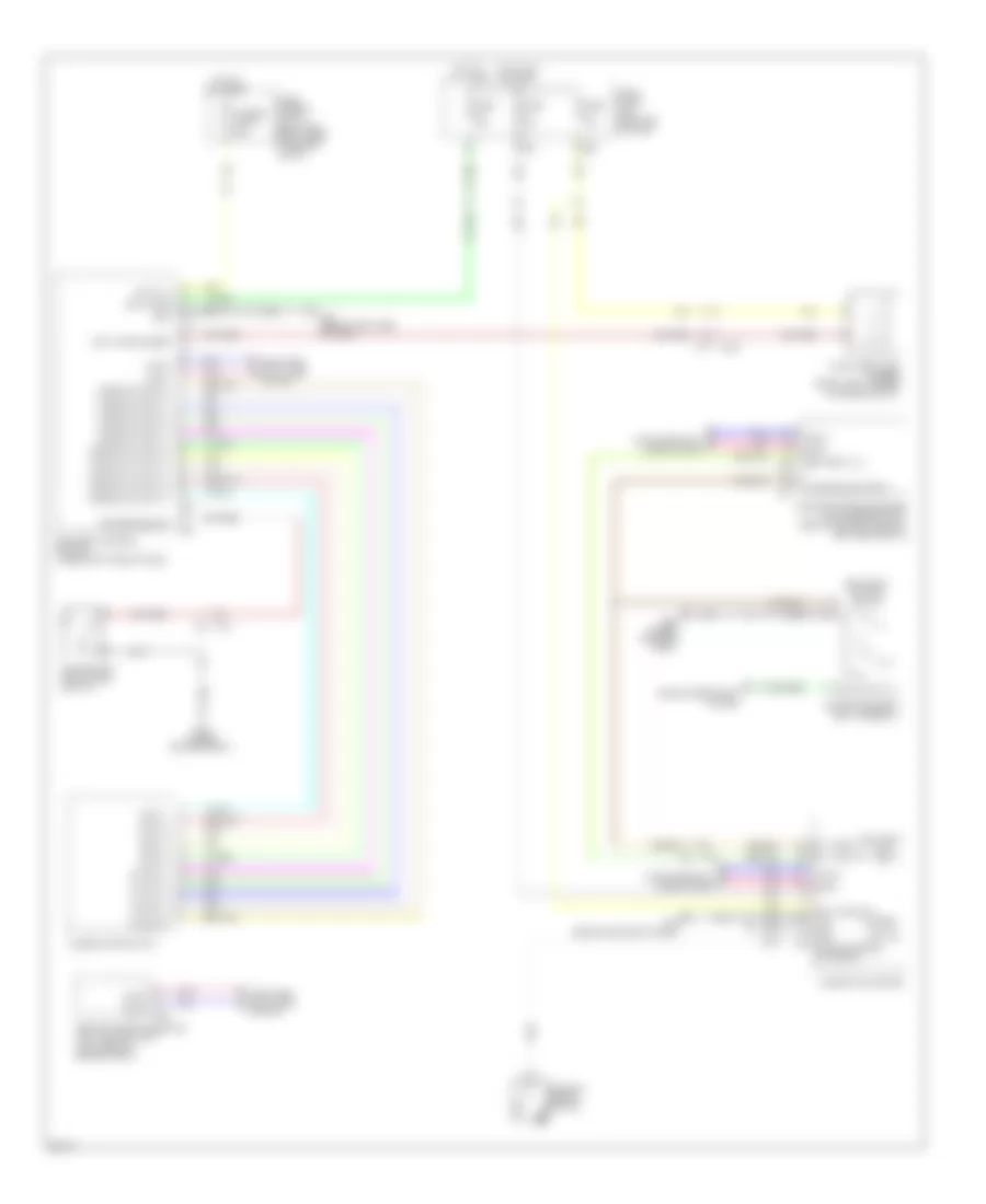 Электросхема сигнала для Infiniti QX56 2013