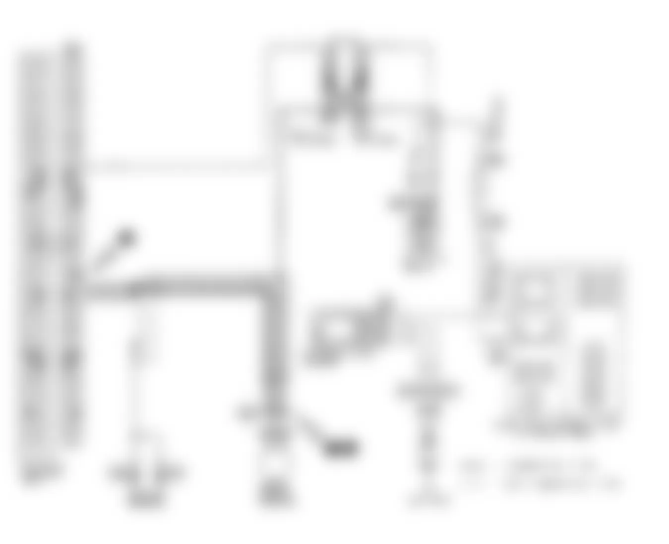 Infiniti Q45 1992 - Component Locations -  Code 11 Connector Location - Crank Angle Sensor