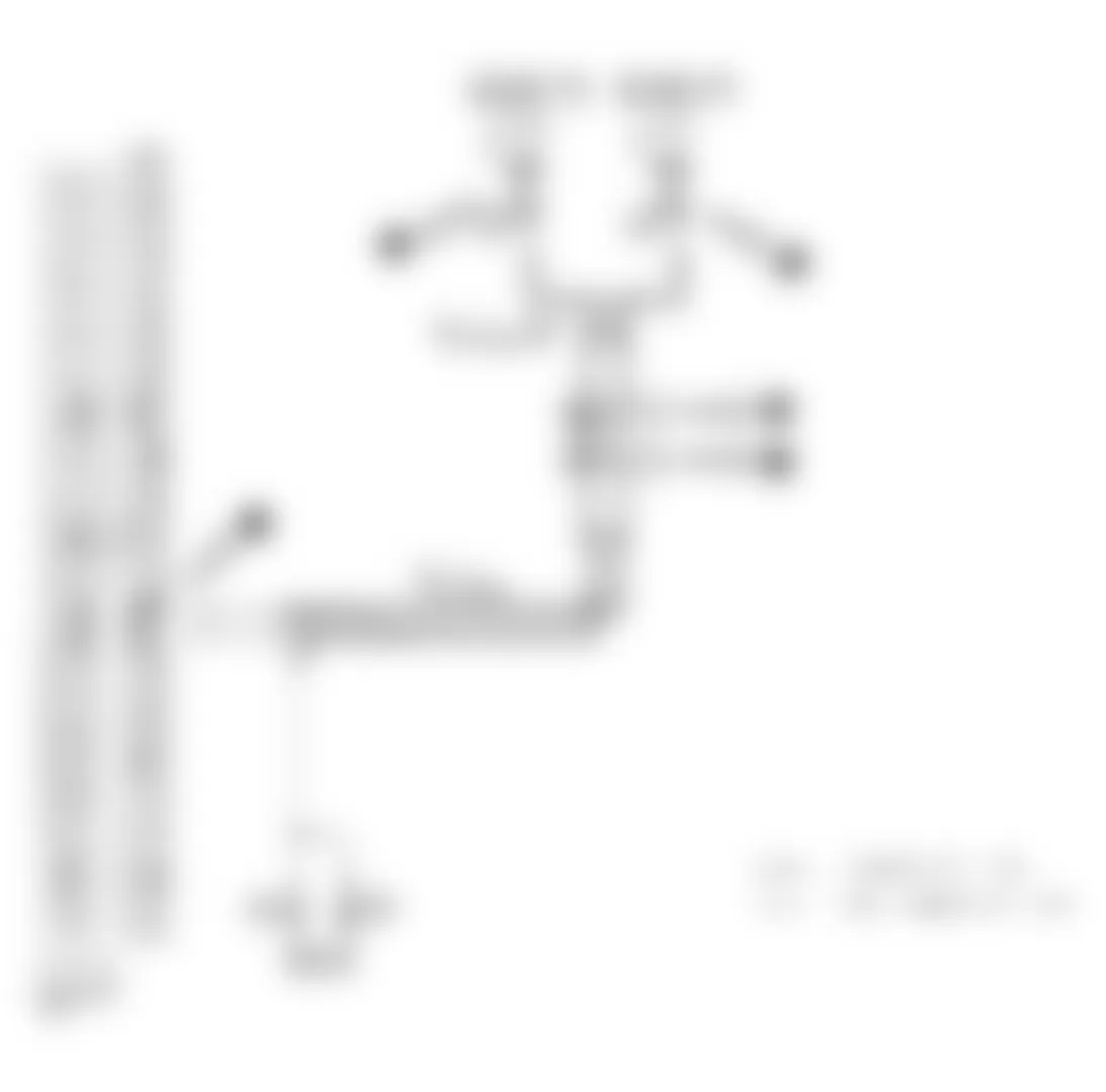 Infiniti Q45 1992 - Component Locations -  Code 34 Schematic - Knock (Detonation) Sensor