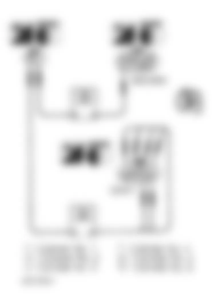 Infiniti J30 1993 - Component Locations -  DTC 51, Checking Circuit Continuity II