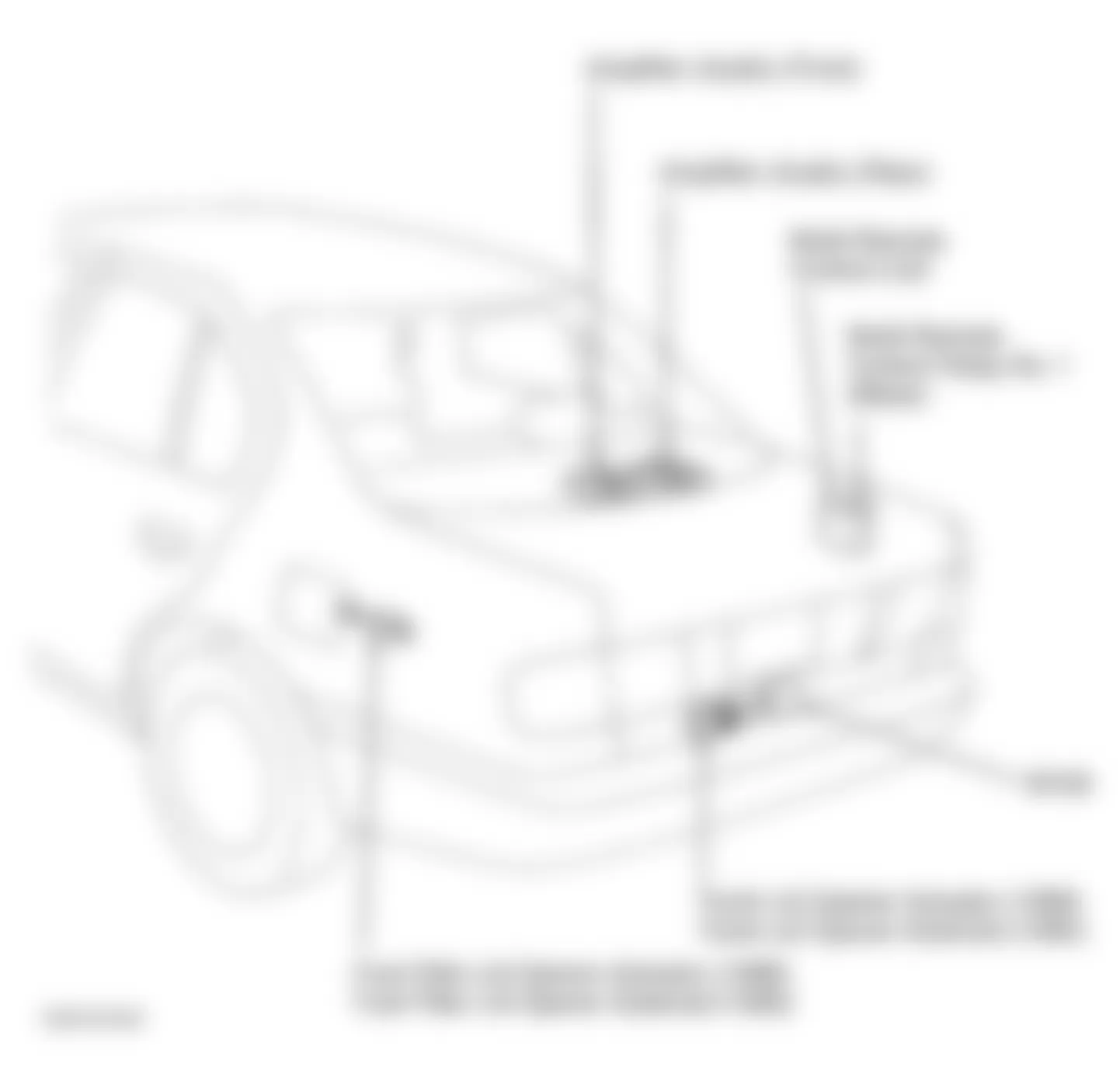 Infiniti G20 1996 - Component Locations -  Locating Luggage Compartment Area Actuators, Solenoids & Relays