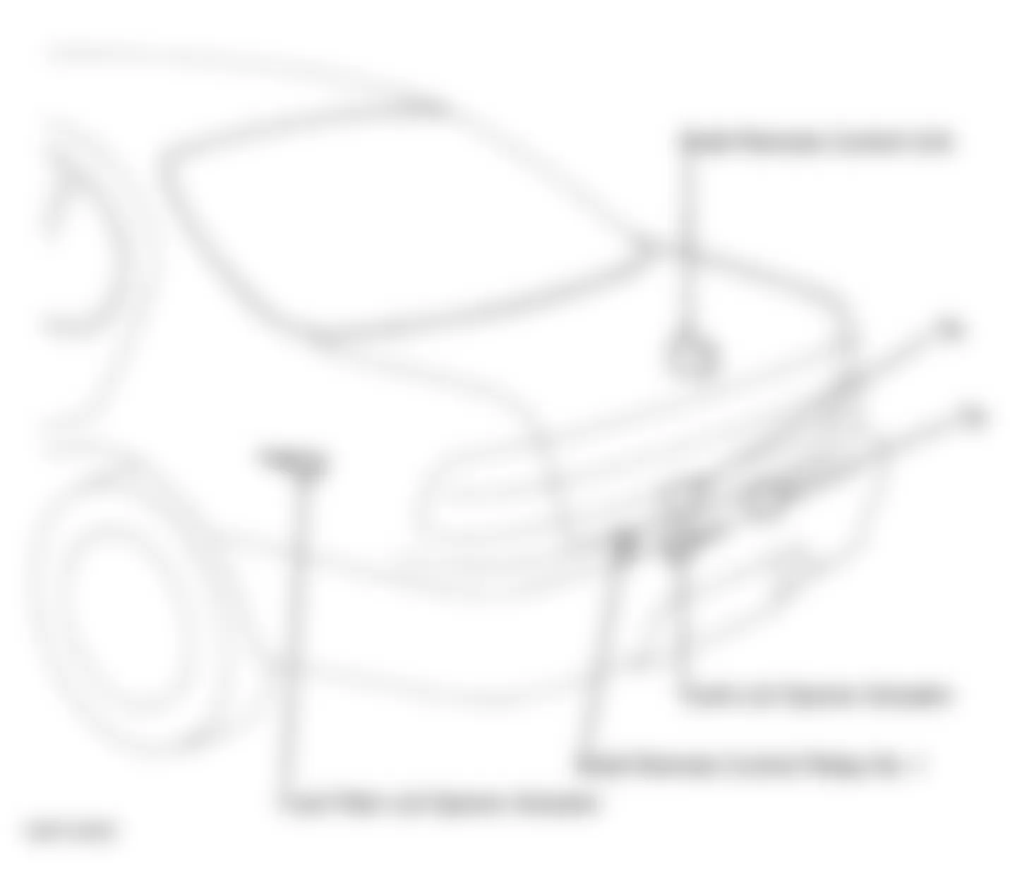 Infiniti I30 t 1996 - Component Locations -  Locating Luggage Compartment Actuators & Relays