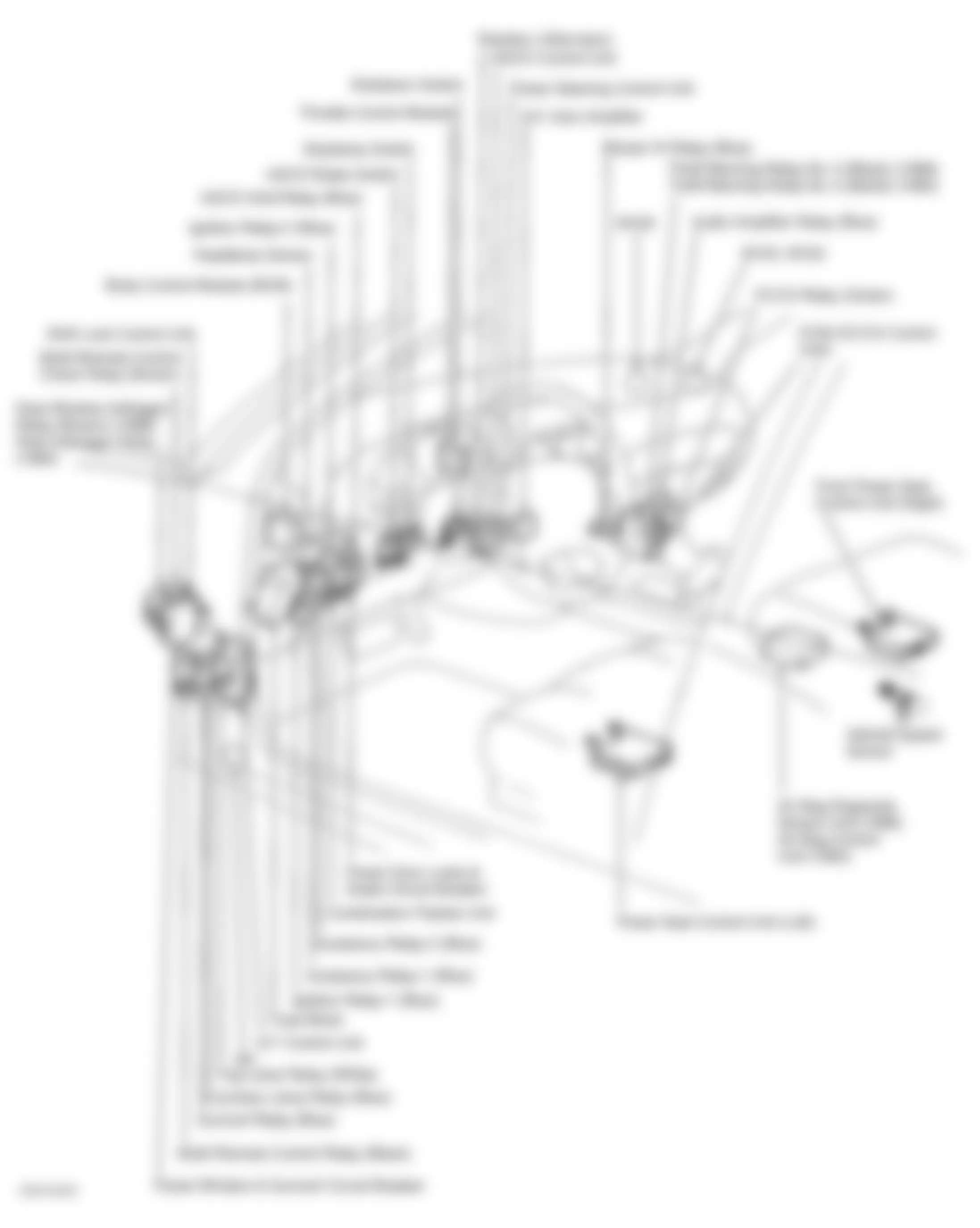 Infiniti Q45 1996 - Component Locations -  Locating Instrument Panel Control Units, Fuse Block, & Relays
